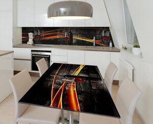 Наліпка 3Д вінілова на стіл Zatarga «Винний льох» 600х1200 мм для будинків, квартир, столів, кофеєнь, кафе