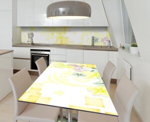 Наліпка 3Д вінілова на стіл Zatarga «Зірка Карамболь» 600х1200 мм для будинків, квартир, столів, кофеєнь,