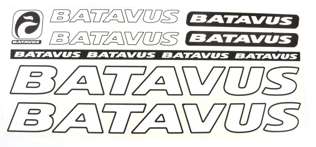 Наклейка Batavus на раму велосипеда Білий (NAK040) від компанії інтернет-магазин "БИТПРОМТОРГ" - фото 1