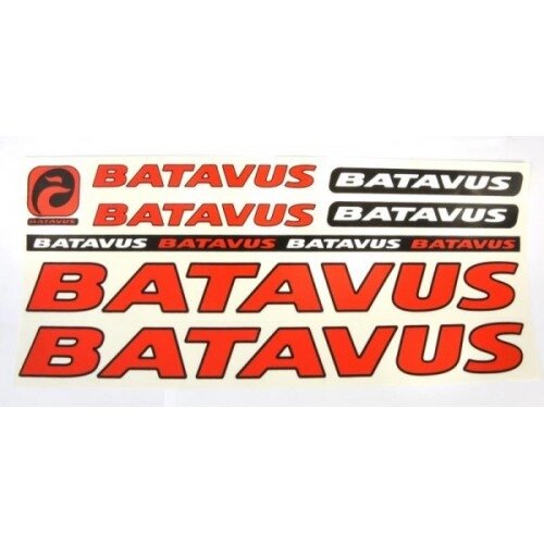 Наклейка Batavus на раму велосипеда Червоний (NAK042) від компанії інтернет-магазин "БИТПРОМТОРГ" - фото 1
