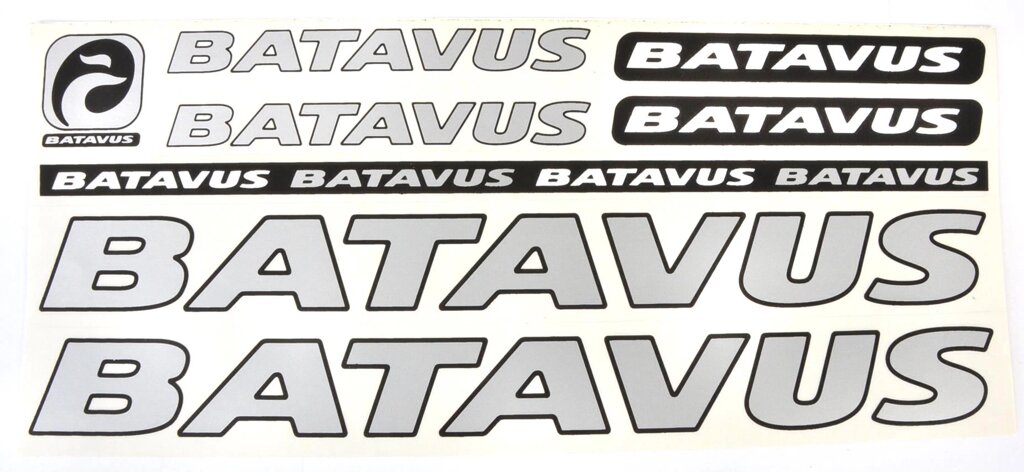 Наклейка Batavus на раму велосипеда Сірий (NAK039) від компанії інтернет-магазин "БИТПРОМТОРГ" - фото 1