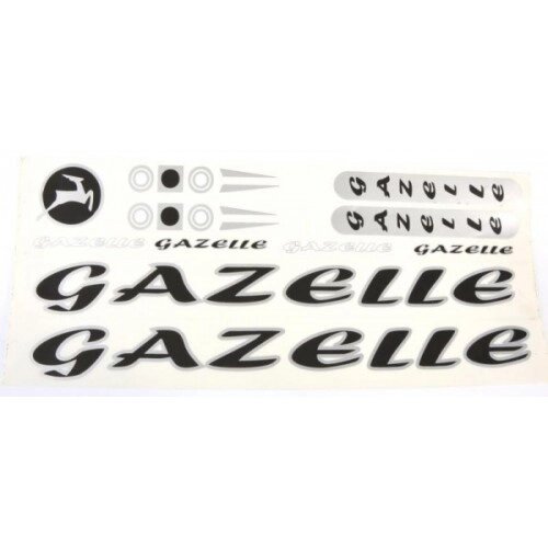 Наклейка Gazelle на раму велосипеда Чорний (NAK049) від компанії інтернет-магазин "БИТПРОМТОРГ" - фото 1