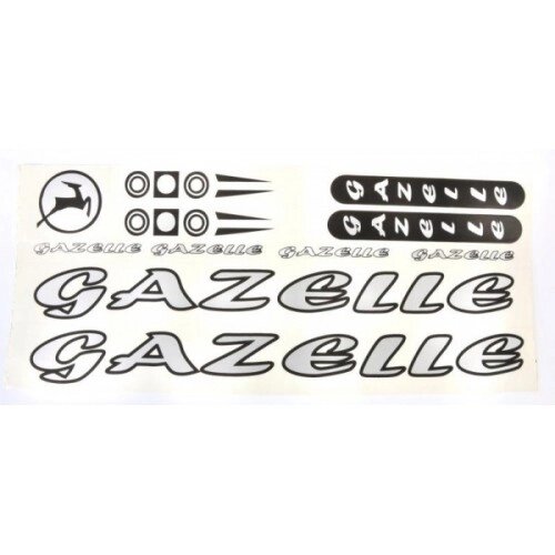 Наклейка Gazelle на раму велосипедам Сірий (NAK048) від компанії інтернет-магазин "БИТПРОМТОРГ" - фото 1
