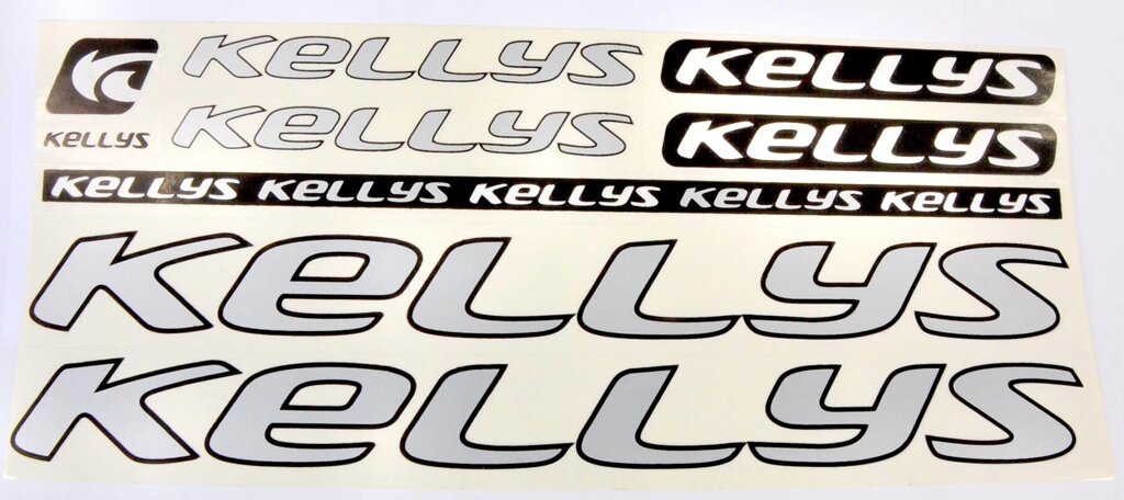 Наклейка Kellys на раму велосипеда Сірий (NAK026) від компанії інтернет-магазин "БИТПРОМТОРГ" - фото 1