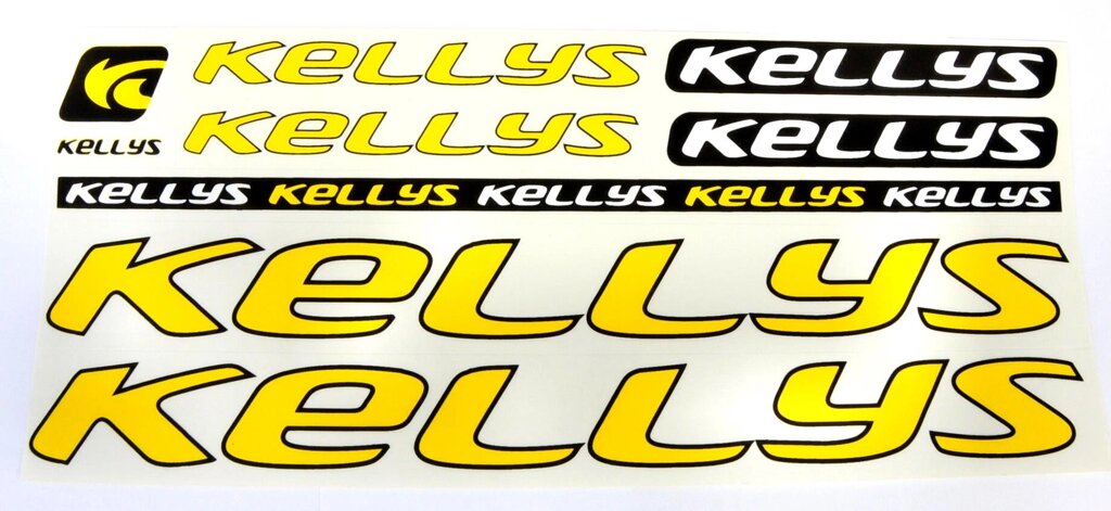 Наклейка Kellys на раму велосипеда Жовтій (NAK028) від компанії інтернет-магазин "БИТПРОМТОРГ" - фото 1