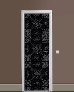 Наліпка на дверь Zatarga «Арабский оникс» 650х2000 мм виниловая 3Д Наліпка декор самоклеящаяся