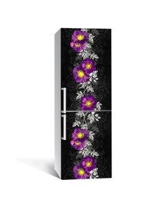 Наліпка на холодильник Zatarga «Квіткова композиція» 600х1800 мм вінілова 3Д Наліпка декор на кухню