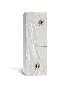 Наліпка на холодильник Zatarga "Кульбаба на вітрі" 600х1800 мм вінілова 3Д Наліпка декор на кухню