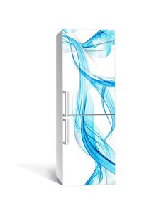 Наклейка на холодильник Zatarga «Стереохвилі» 600х1800 мм вінілова 3Д наклейка декор на кухню самоклеюча