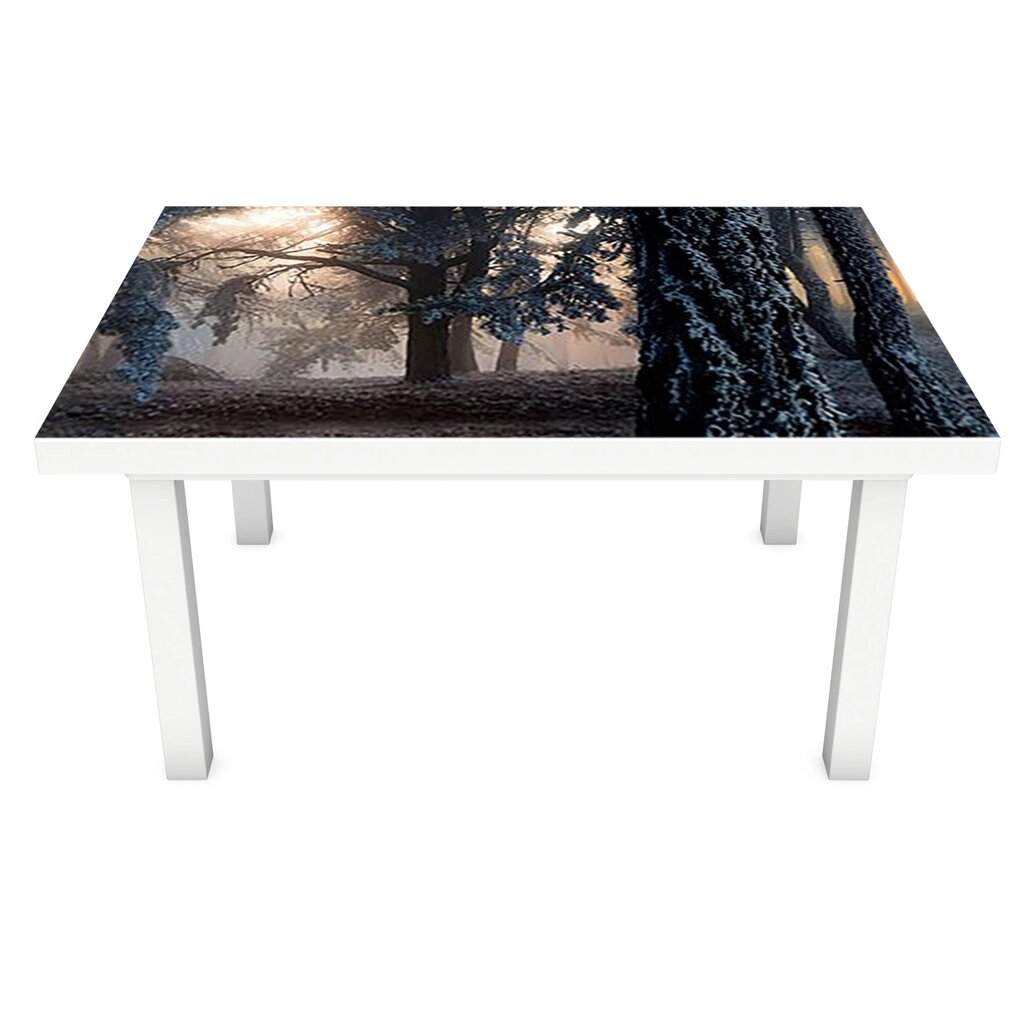 Наліпка 3Д вінілова на стіл Zatarga «Туманний Ліс 3Д» 600х1200 мм для будинків, квартир, столів, кофеєнь, від компанії інтернет-магазин "БИТПРОМТОРГ" - фото 1