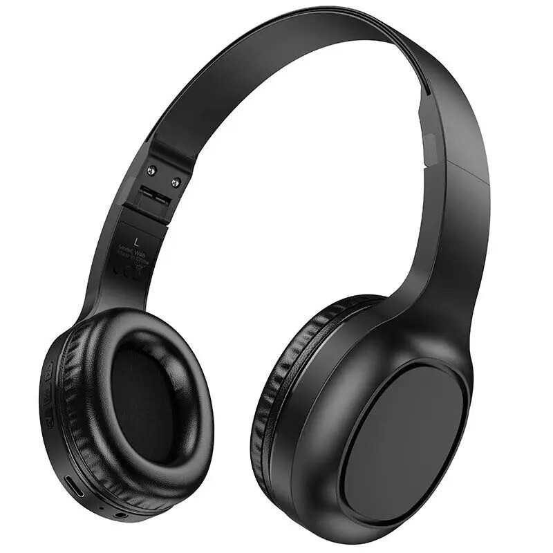 Навушники бездротові Bluetooth HOCO Charm W46 Black від компанії інтернет-магазин "БИТПРОМТОРГ" - фото 1