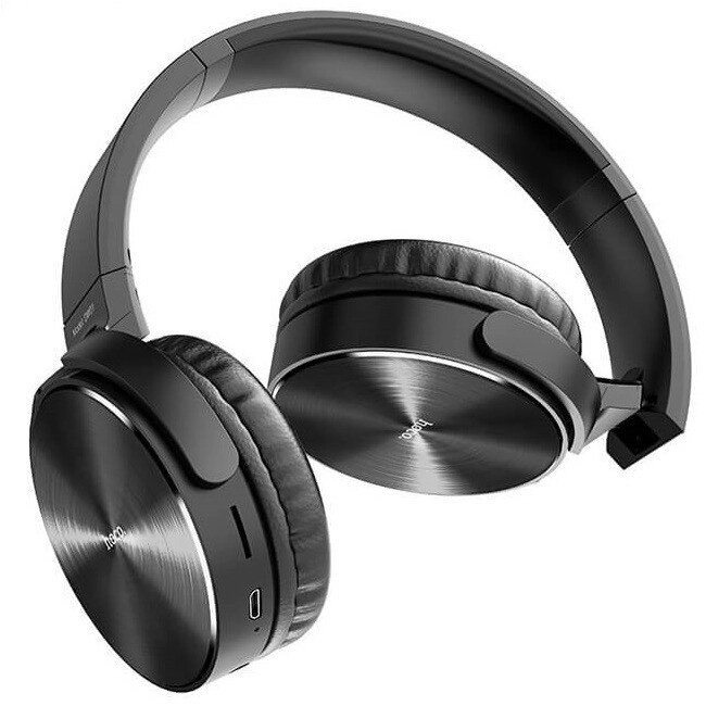 Навушники бездротові Bluetooth HOCO DW01 Foldable BT5.0 Black від компанії інтернет-магазин "БИТПРОМТОРГ" - фото 1