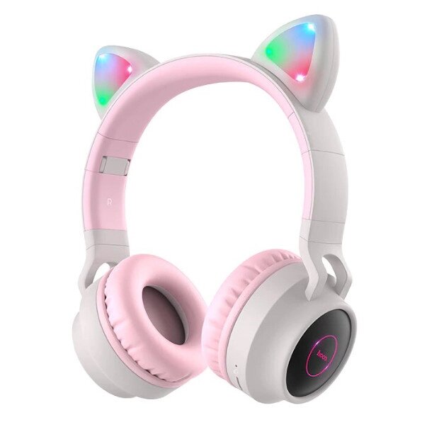 Навушники бездротові Hoco Cheerful Cat ear W27 Bluetooth від компанії інтернет-магазин "БИТПРОМТОРГ" - фото 1