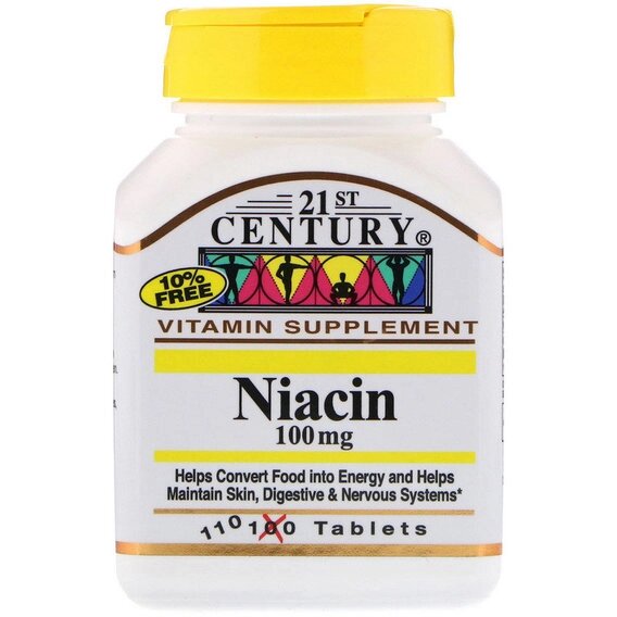 Ніацин 21st Century Niacin 100 mg 110 Tabs від компанії інтернет-магазин "БИТПРОМТОРГ" - фото 1