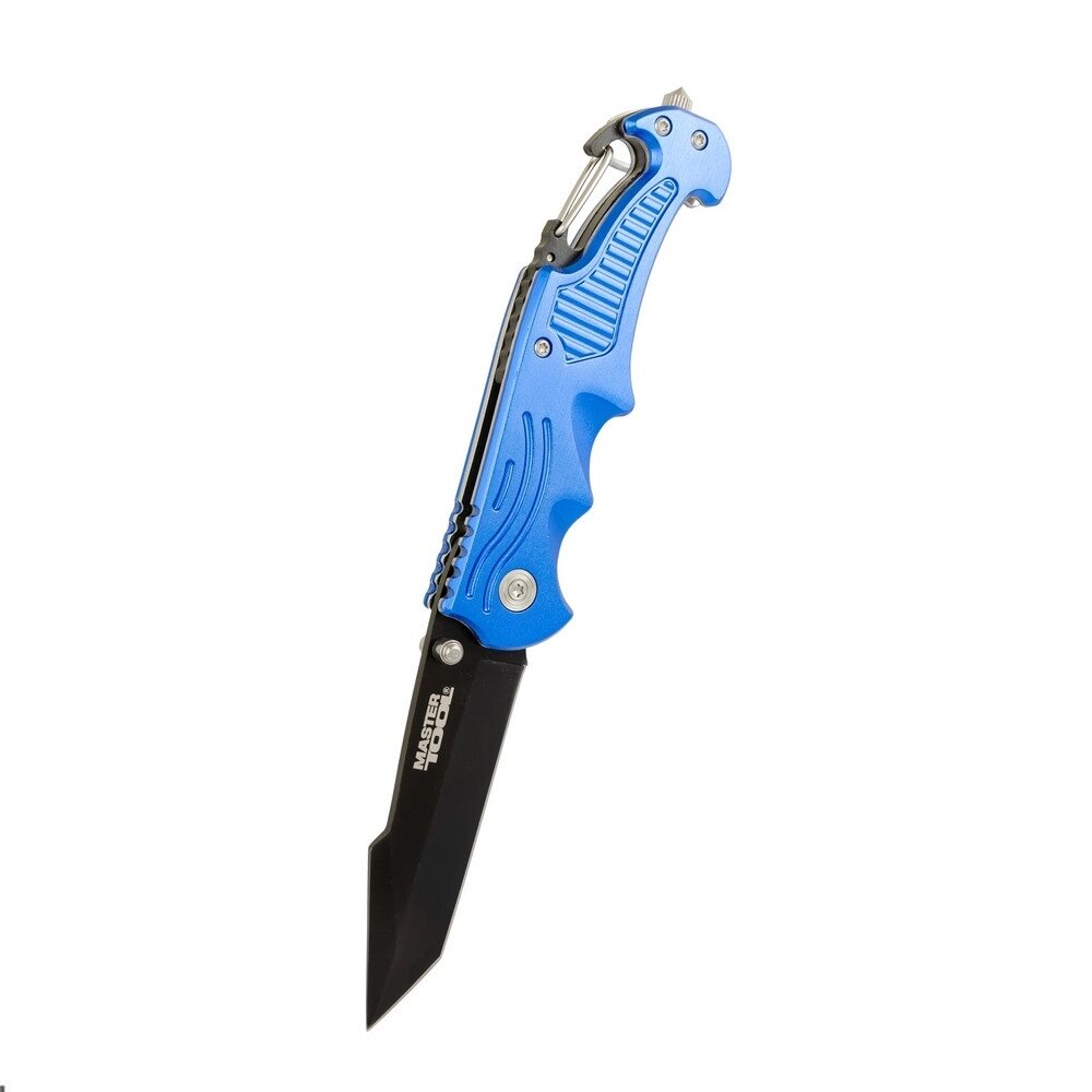 Ніж складаний MASTERTOOL DAMASK 204х33х12 мм Black and blue (79-0123) від компанії інтернет-магазин "БИТПРОМТОРГ" - фото 1