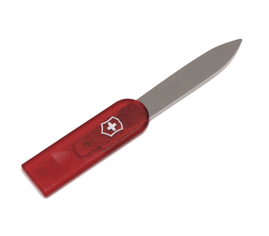 Ніж Victorinox для SwissCards Червоний прозорий (A6510. T) від компанії інтернет-магазин "БИТПРОМТОРГ" - фото 1