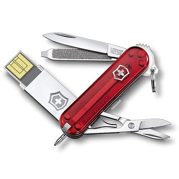 Ніж Victorinox з USB-модулем на 32 Гб 58 мм Червоний (4.6125. TG32B) від компанії інтернет-магазин "БИТПРОМТОРГ" - фото 1