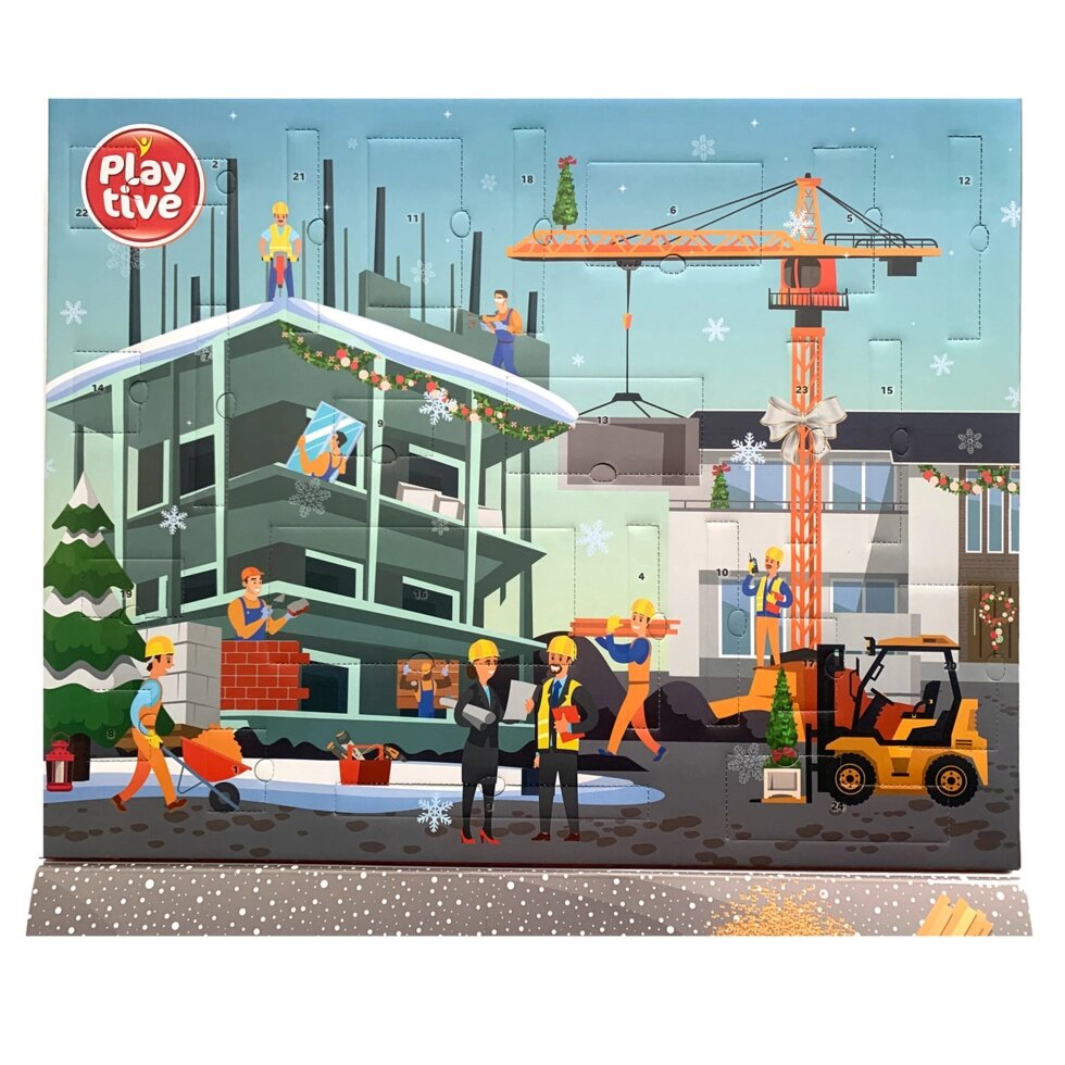 Новорічний календар для дерев'яної залізниці Playtive Baustelle  Німеччина (Ikea Lillabo, Viga Toys, Brio) від компанії інтернет-магазин "БИТПРОМТОРГ" - фото 1