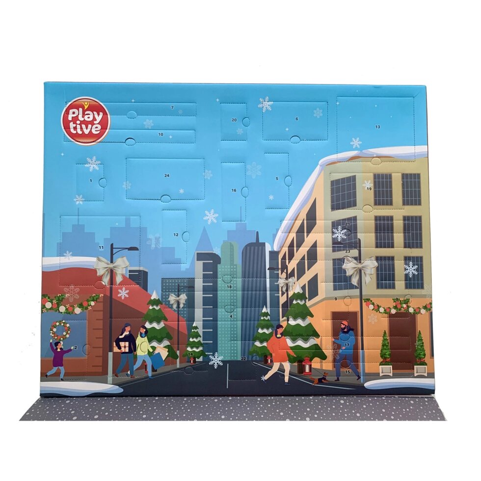 Новорічний календар для дерев'яної залізниці Playtive City Німеччина (Ikea Lillabo, Viga Toys, Brio) від компанії інтернет-магазин "БИТПРОМТОРГ" - фото 1