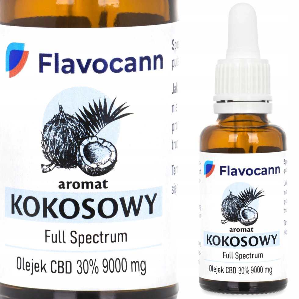 Олія КБД CBD oil 30% Flavocann Full Spectrum 30ml 9000mg KOKOS Польща від компанії інтернет-магазин "БИТПРОМТОРГ" - фото 1