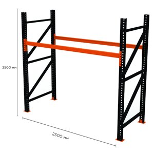 Палетний стелаж PR-Heavy (2500x2500x1100-2-1)