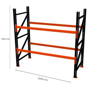 Палетний стелаж PR-Heavy (2500x2500x1100-2-2)