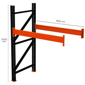 Палетний стелаж PR-Super Heavy (2500x1800x1100-1-1)