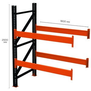 Палетний стелаж PR-Super Heavy (2500x1800x1100-1-2)