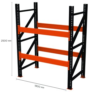 Палетний стелаж PR-Super Heavy (2500x1800x1100-2-2)