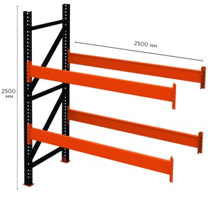 Палетний стелаж PR-Super Heavy (2500x2500x1100-1-2)