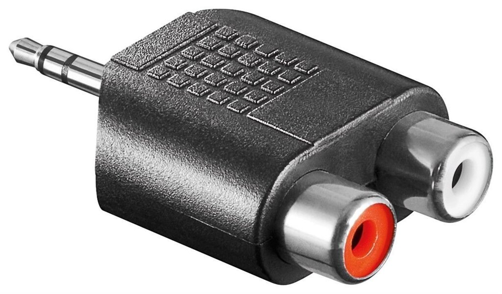 Перехідник аудіо Lucom Jack 3.5mm 3pin-RCAx2 M/F адаптер Stereo Left/Right Y-form чорний (25.02.5013) від компанії інтернет-магазин "БИТПРОМТОРГ" - фото 1