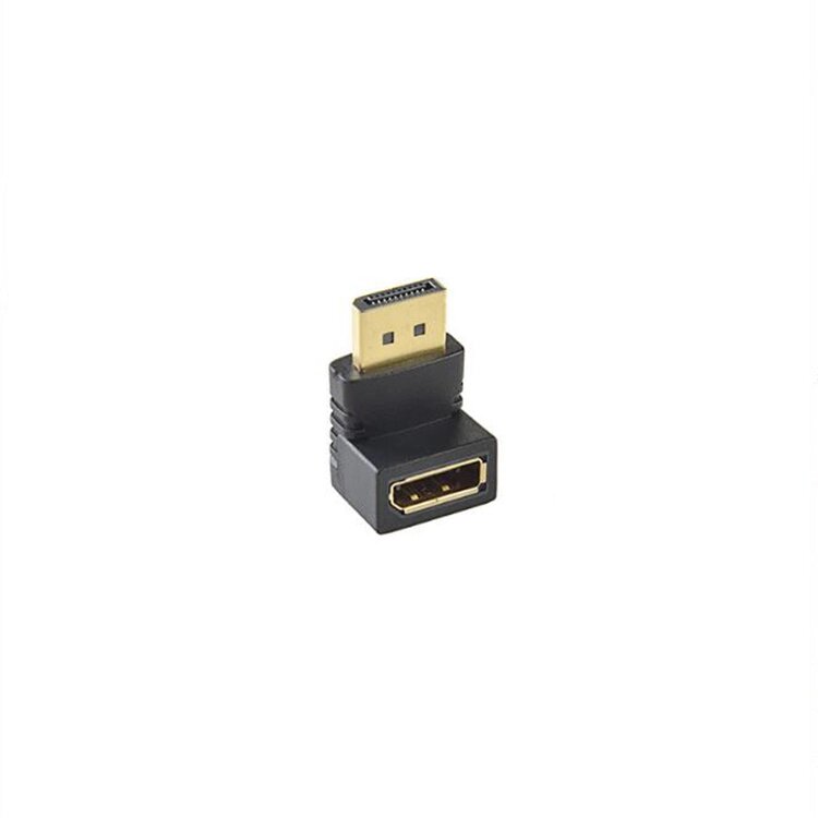 Перехідник Lucom DisplayPort M/F адаптер v1.2 4K@60Hz 90°вверх Чорний (62.09.8328) від компанії інтернет-магазин "БИТПРОМТОРГ" - фото 1