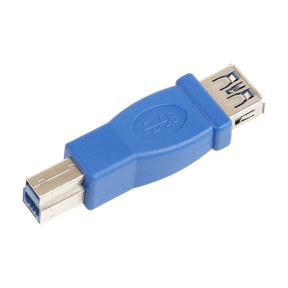 Перехідник Lucom USB3.0 A-B F/M адаптер Синій (62.09.8332) від компанії інтернет-магазин "БИТПРОМТОРГ" - фото 1