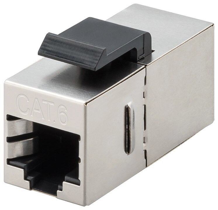 Перехідник мережевий Goobay RJ45 STP6 F/F Keystone Modular Couple 1:1 срібний (75.09.6100) від компанії інтернет-магазин "БИТПРОМТОРГ" - фото 1