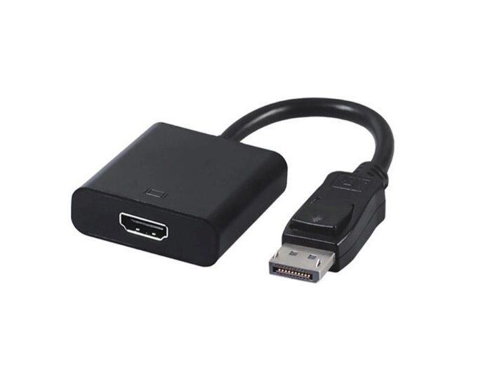 Перехідник моніторний Gutbay DisplayPort-HDMI M/F (HDMIекран) v1.1 1080p 0.15m D=6.0mm чорний (78.01.4374) від компанії інтернет-магазин "БИТПРОМТОРГ" - фото 1