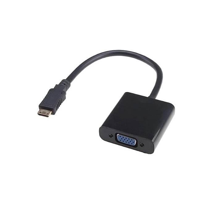 Перехідник моніторний Lucom HDMI mini-VGA HD15 M/F 0.20m (VGA-екран) 1080p Screw чорний (62.09.8078) від компанії інтернет-магазин "БИТПРОМТОРГ" - фото 1