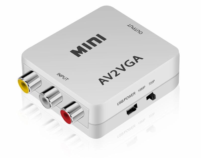 Перехідник моніторний Lucom VGA HD15-RCAx3 M/M (AV) Pas (VGA-екран) аудіо+відео білий (62.09.8080) від компанії інтернет-магазин "БИТПРОМТОРГ" - фото 1