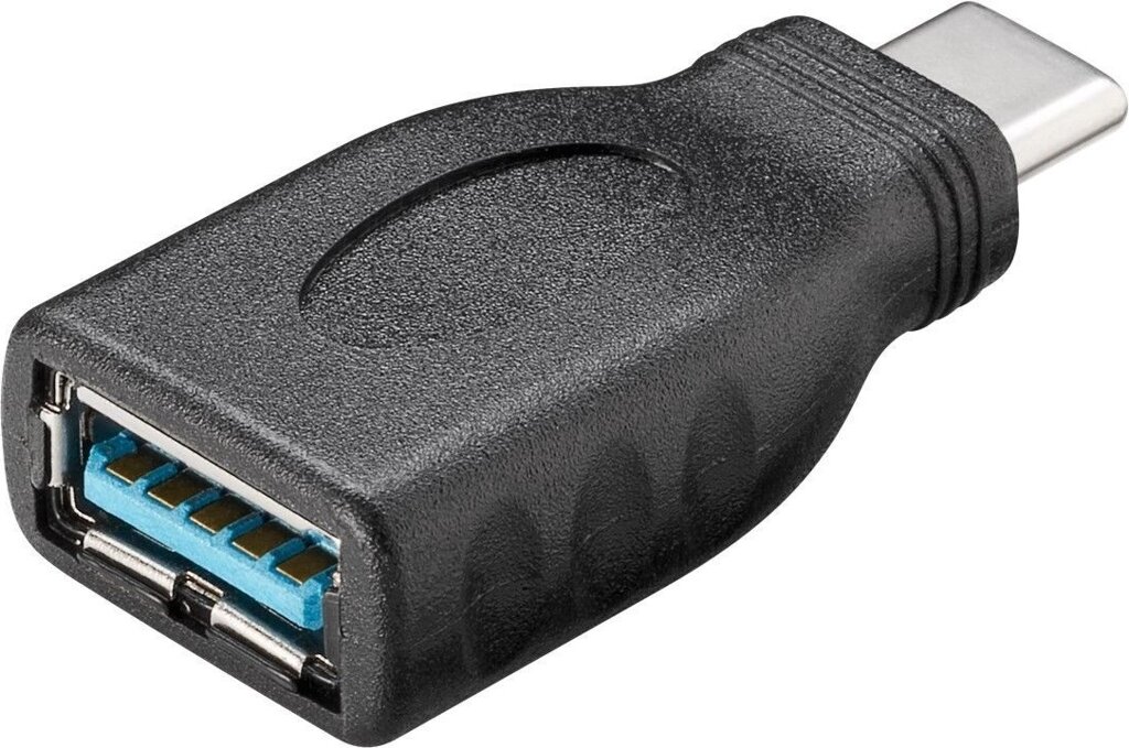 Перехідник обладнання Goobay USB Type-C-3.0A M/F (USB3.0) адаптер OTG Black чорний (75.04.5395) від компанії інтернет-магазин "БИТПРОМТОРГ" - фото 1