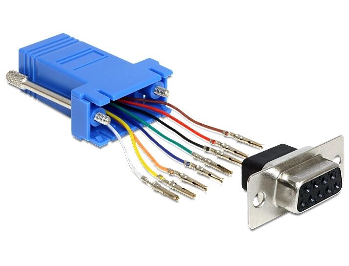 Перехідник обладнання Lucom COM (DB9)-RJ45 UTP5e F/F Assemble Kit (RS232 over TP) синій (62.09.8014) від компанії інтернет-магазин "БИТПРОМТОРГ" - фото 1