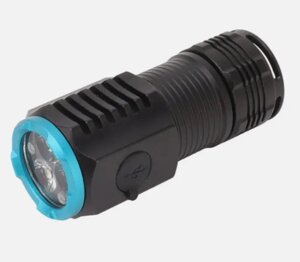 Ліхтар ручний акумуляторний з прищіпкою Rablex RB902 Li-ion 18350 Zoom ЗУ Type-C 2000 Lumens