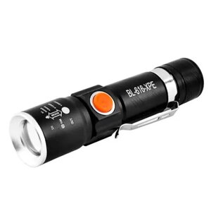 Ручний тактичний ліхтарик X-Balog BL-616 T6 USB Black (3_03148) в Дніпропетровській області от компании интернет-магазин "БЫТПРОМТОРГ"