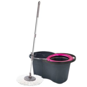 Набір для прибирання Planet Spin Mop Mini Eco 14 л антрацитовий-фіолетовий в Дніпропетровській області от компании интернет-магазин "БЫТПРОМТОРГ"