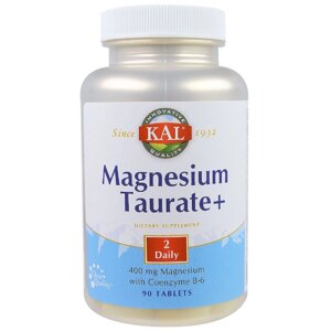 Таурат Магнію KAL Magnesium Taurate+ 400 мг 90 таблеток (CAL36975) в Дніпропетровській області от компании интернет-магазин "БЫТПРОМТОРГ"