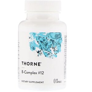 По-Комплекс №12 Thorne Research B-Complex №12 60 капсул (THR11203) в Дніпропетровській області от компании интернет-магазин "БЫТПРОМТОРГ"