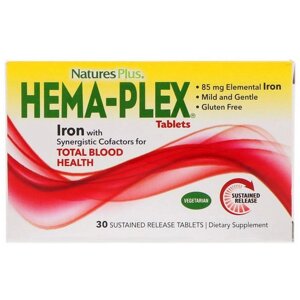 Вітамінно-мінеральний комплекс Nature's Plus Hema-Plex 30 Tabs