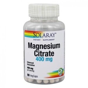 Мікроелемент Магній Solaray Magnesium Citrate 400 mg 90 Veg Caps SOR-46301 в Дніпропетровській області от компании интернет-магазин "БЫТПРОМТОРГ"