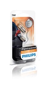 Автолампа ук. PHILIPS 12929B2 T4W 12V 4W BA9s