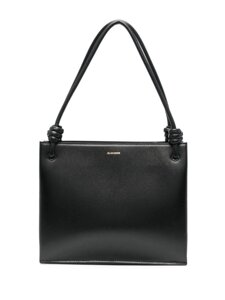 Сумка No Brand Knot-detail Leather Tote Bag 240x75x200мм Black в Дніпропетровській області от компании интернет-магазин "БЫТПРОМТОРГ"