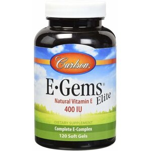 Вітамін E Carlson Labs E-Gems Elite 400 IU 60 Soft Gels в Дніпропетровській області от компании интернет-магазин "БЫТПРОМТОРГ"