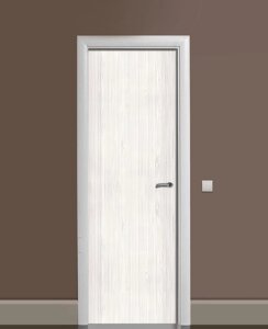 Наліпка на двері Zatarga «Біле дерево» 650х2000 мм вінілова 3Д Наліпка декор самоклеюча